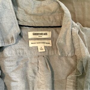 Grey button down good threads long sleeve